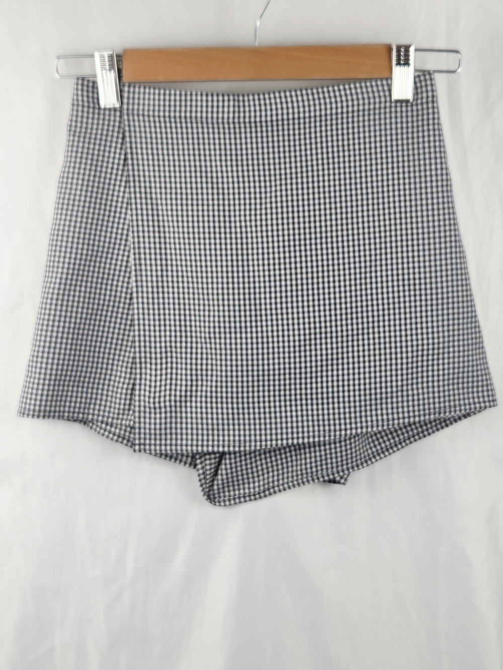 Purr Melrose Women’s Black & White Gingham Mini Skort Size XS